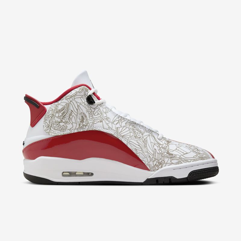 Air Jordan Dub Zero, Blanco/Negro/Rojo Universitario, hi-res