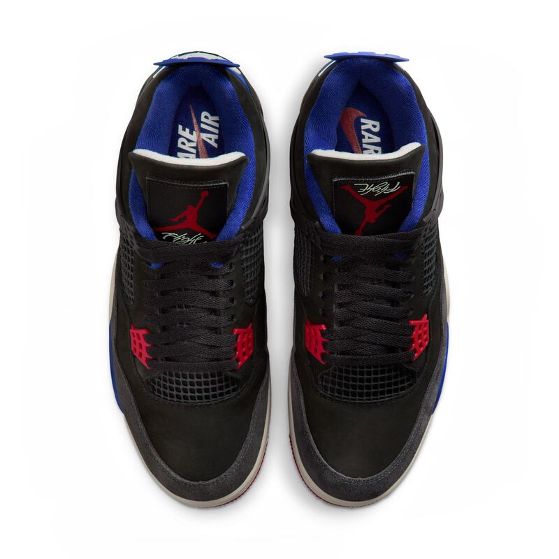 Air Jordan 4 Retro "Bred Reimagined", Negro/Rojo Fuego-Azul Real Profundo-Oscuro Gris Humo-Gris Técnico, hi-res
