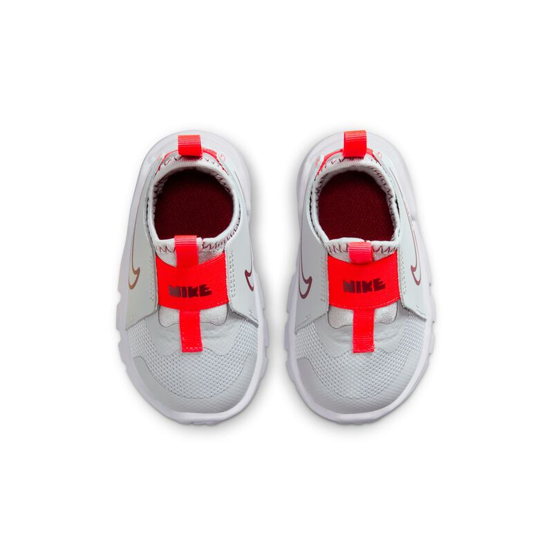 Nike Flex Runner 2, Gris Ahumado Claro/Blanco/Carmesí Brillante/Equipo Rojo, hi-res