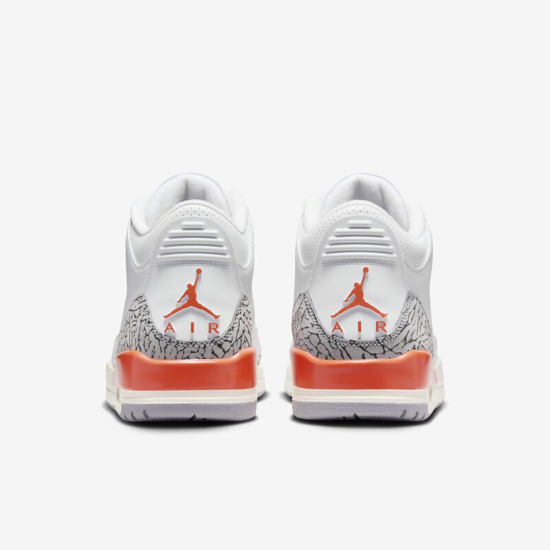 Air Jordan 3 Retro, Blanco/Arcilla cósmica-Vela-Gris cemento, hi-res