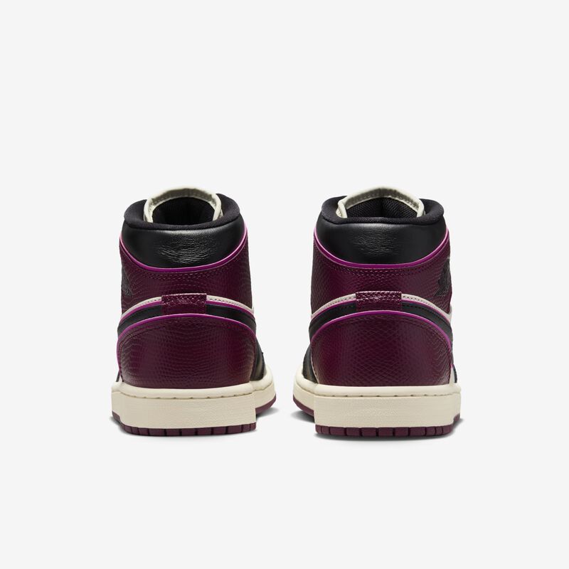 Air Jordan 1 Mid SE, Vela/Negro-Rosa Activo-Bordeos, hi-res