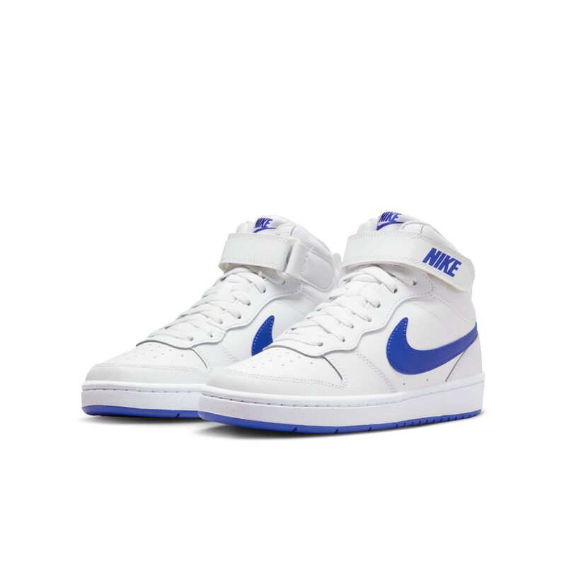 Nike Court Borough Mid 2, Blanco cumbre/Hyper royal-blanco, hi-res