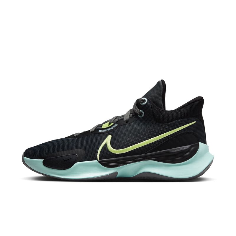 Nike Renew Elevate 3, Negro/Gris hierro/Jade hielo/Amarillo pastel, hi-res