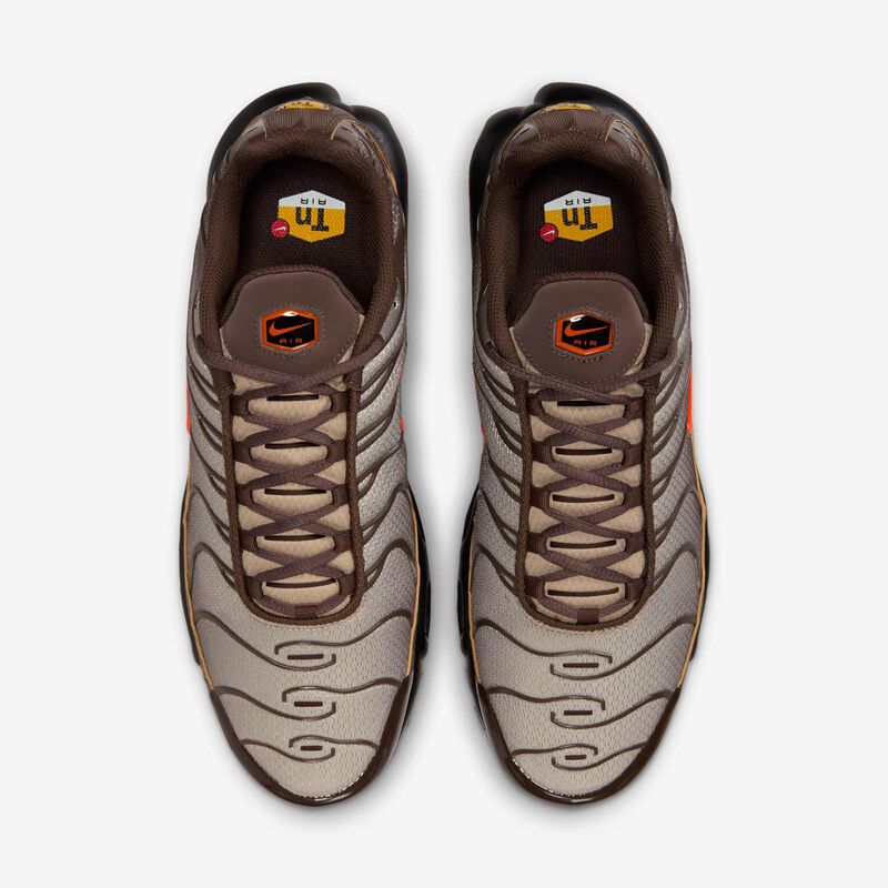 Nike Air Max Plus, Marrón Barroco/Caqui/Negro/Naranja Seguridad, hi-res