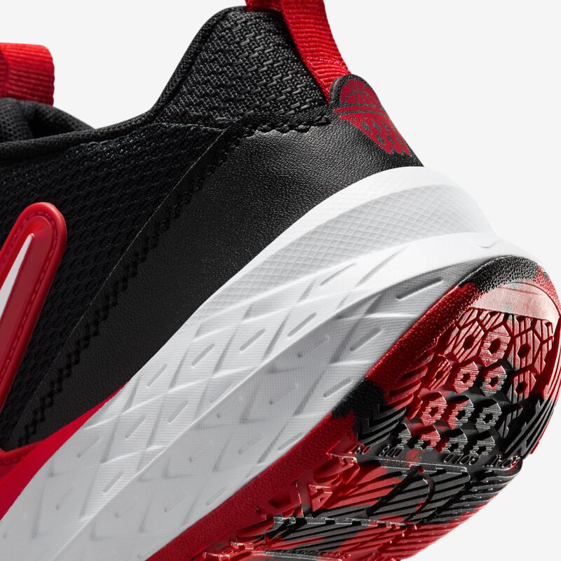 Nike Team Hustle D 12, Negro/Rojo Universitario/Blanco, hi-res
