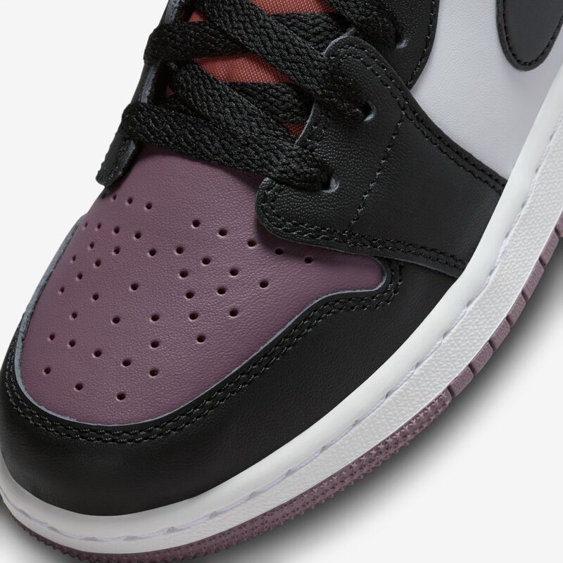 Air Jordan 1 Low SE, Blanco/Naranja Sky J/Malva Sky J/Negro, hi-res