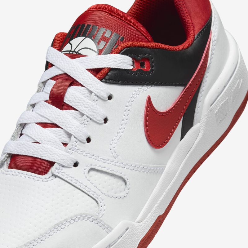Nike Full Force Low, Blanco/Negro/Naranja Del Equipo/Rojo Místico, hi-res