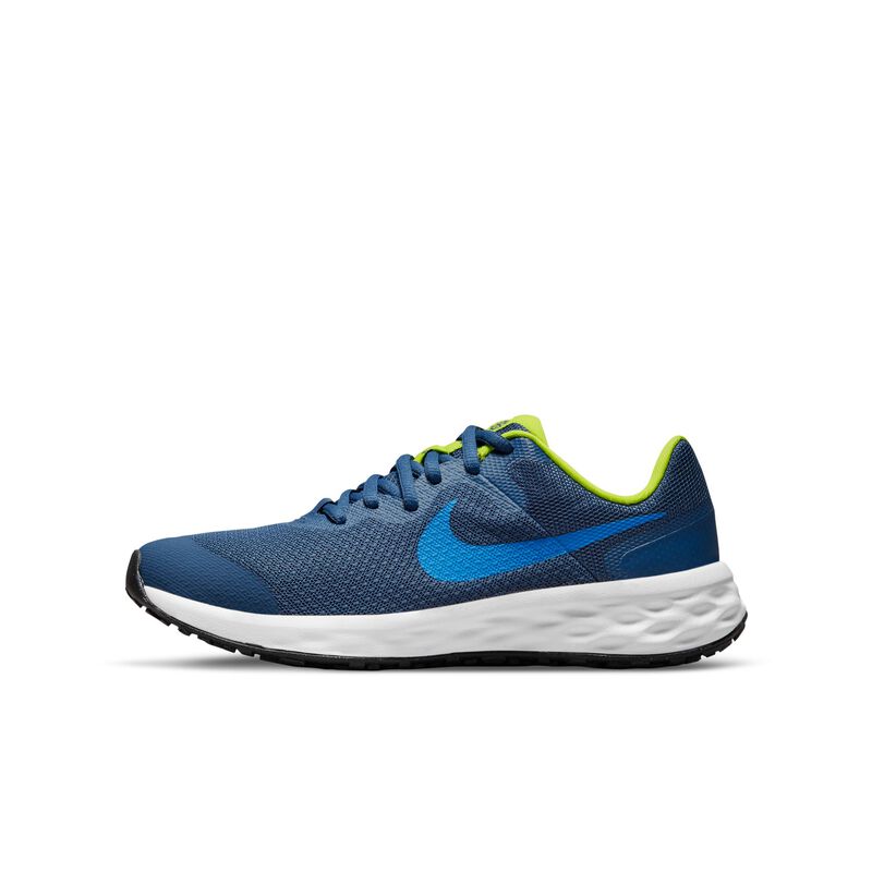 Nike Revolution 6, Azul marino místico/Verde atómico/Azul foto, hi-res