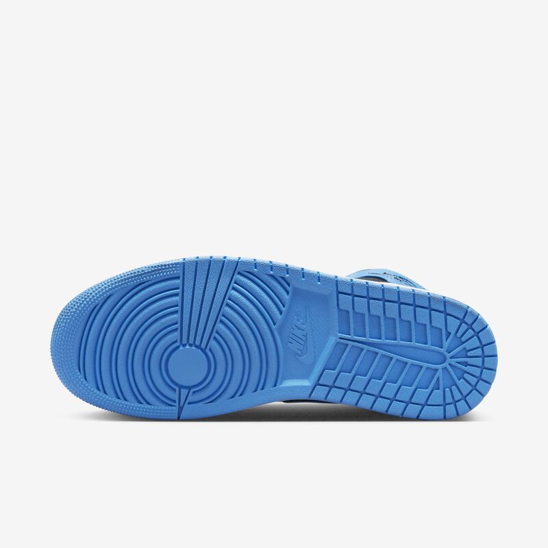 Air Jordan 1 Mid, Azul universitario/Blanco/Negro, hi-res