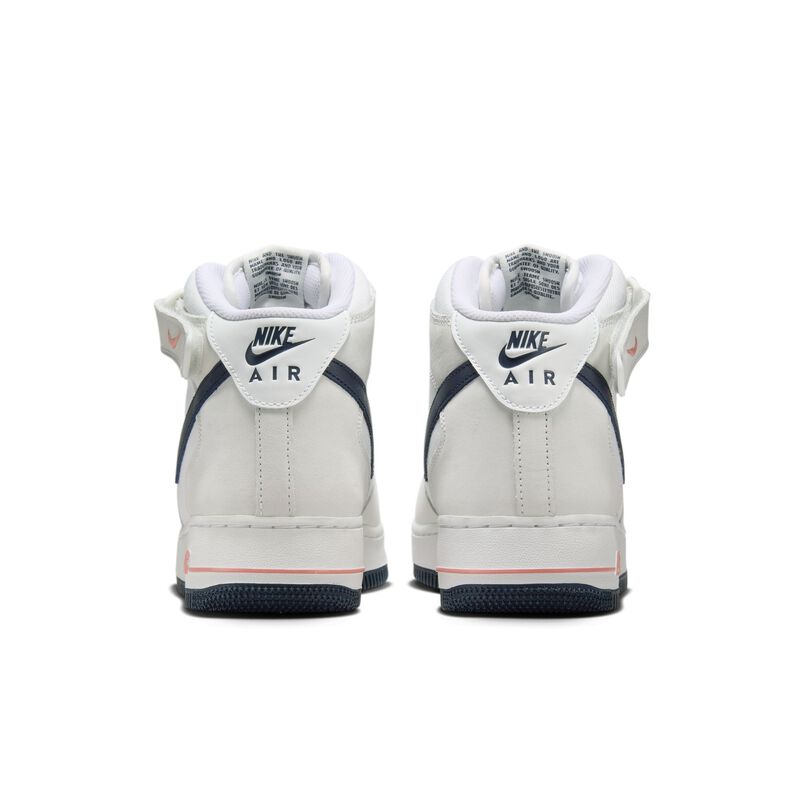 Nike Air Force 1 Mid '07, Polvo De Estrellas Blanco Cumbre/Obsidiana-Rojo, hi-res