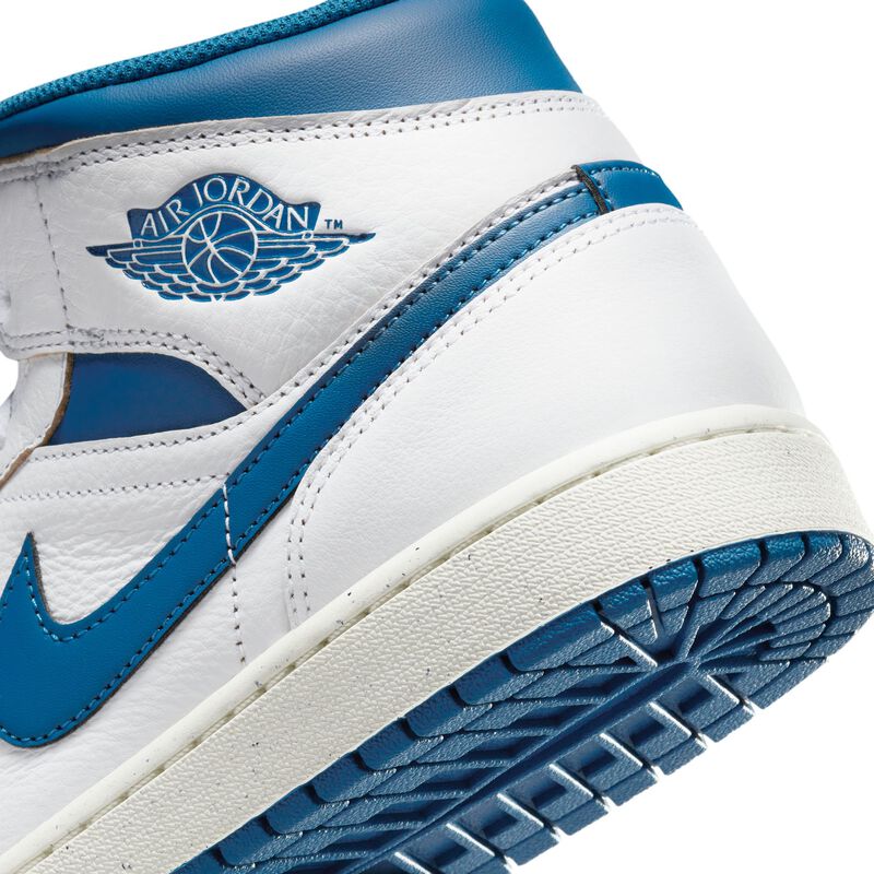 Air Jordan 1 Mid SE, Blanco/Vela/Azul industrial, hi-res