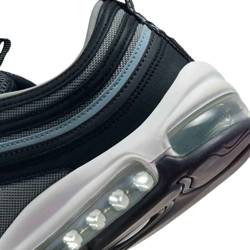 Nike Air Max 97, Negro/Gris hierro/Blanco cumbre/Tinte azul, hi-res