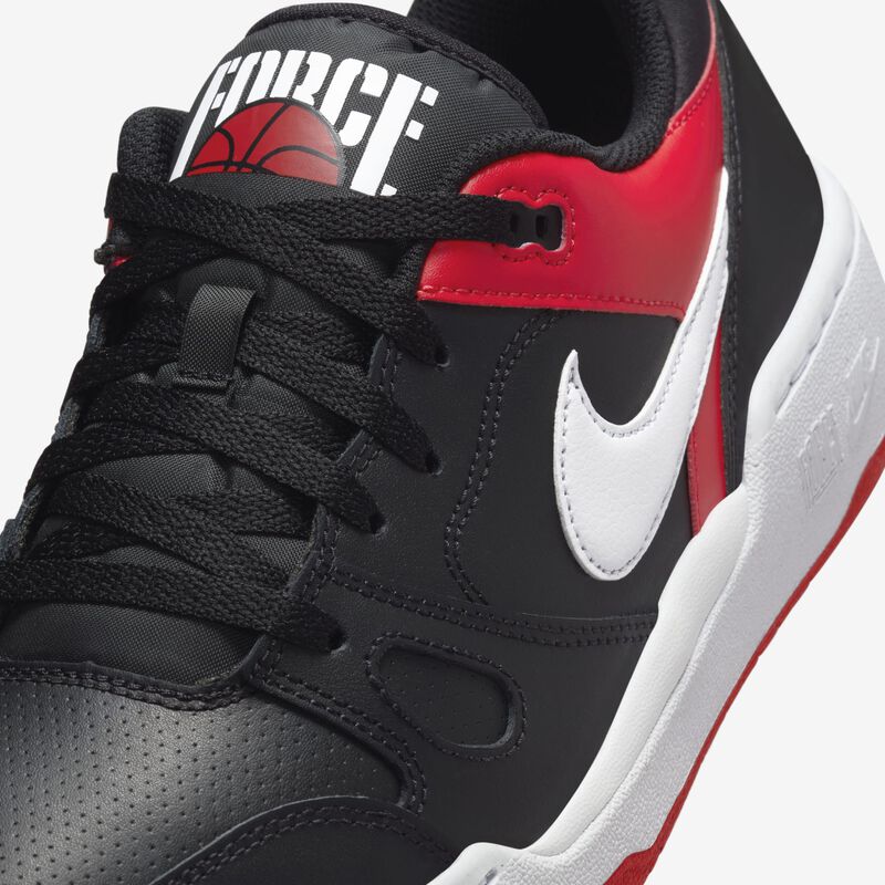 Nike Full Force Low, Negro/Blanco-Rojo Universitario, hi-res