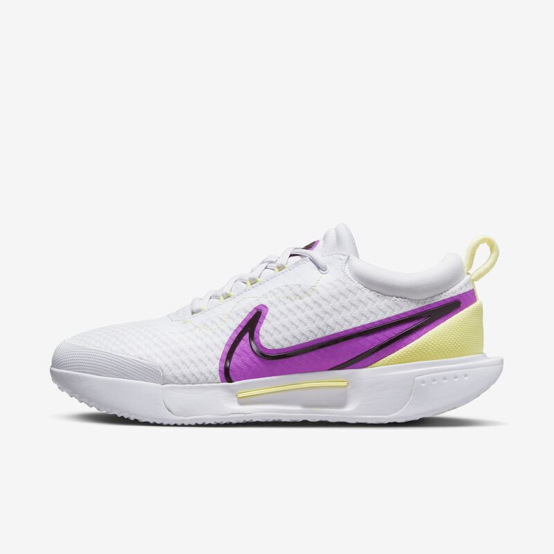 NikeCourt Air Zoom Pro, Blanco/Tinte limón/Tierra/Sueño fucsia, hi-res