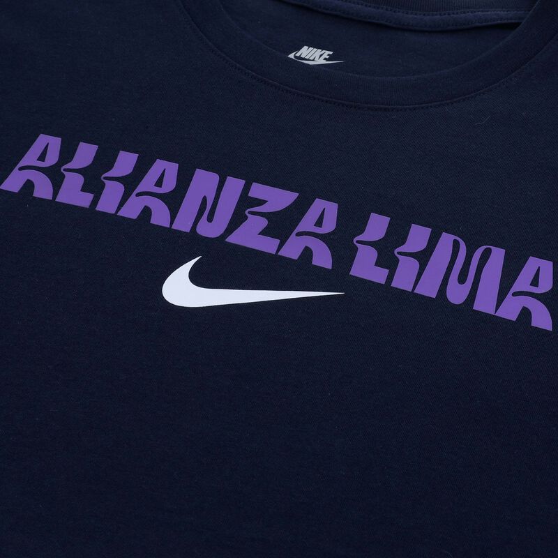 Nike Polo Manga Corta Alianza Lima 2025, Obsidiana/Púrpura Psíquico/Blanco, hi-res