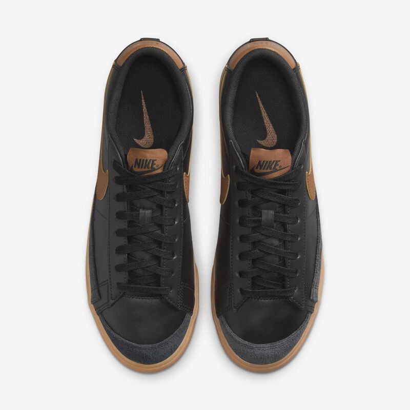 Nike Blazer Low Platform, Negro/Bronceado Británico Claro-Blanco-Amarillo Goma, hi-res