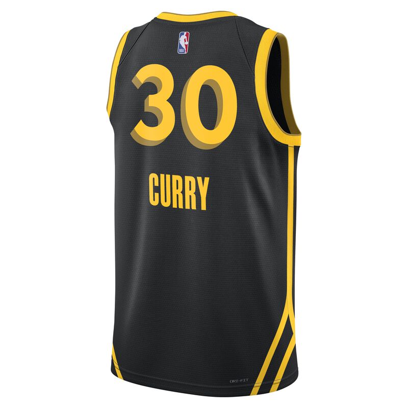 Stephen Curry Golden State Warriors City Edition 2023/24, Negro, hi-res