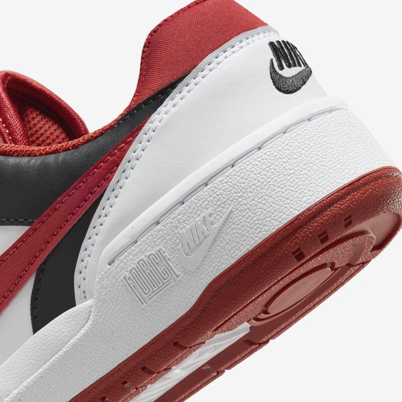 Nike Full Force Low, Blanco/Negro/Naranja Del Equipo/Rojo Místico, hi-res
