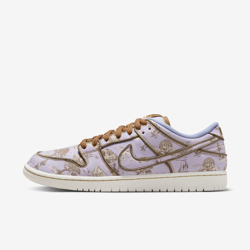 Nike SB Dunk Low Pro Premium, Gris fútbol/Caqui/Oro liso/Leche de coco, hi-res