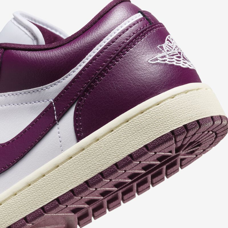 Air Jordan 1 Low, Blanco/Vela/Burdeos, hi-res