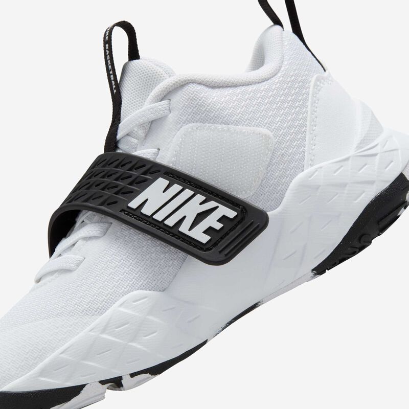Nike Team Hustle D 12, Blanco/Negro/Blanco, hi-res