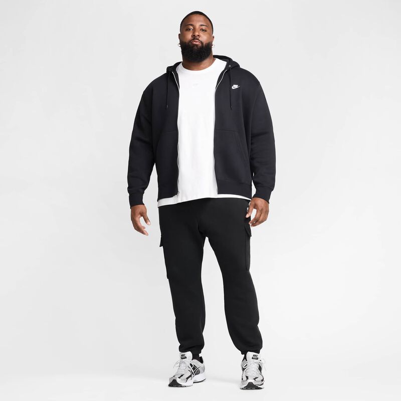 Nike Club, Negro/Negro/Blanco, hi-res