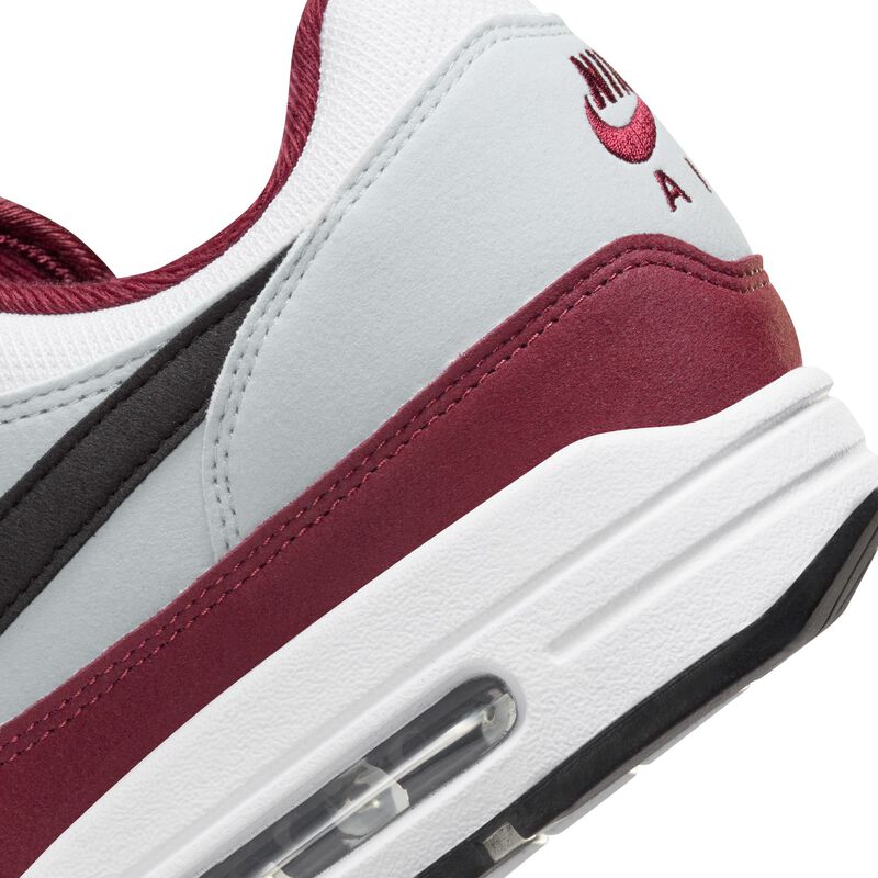 Nike Air Max 1, Blanco/Rojo Equipo Oscuro/Platino Puro/Negro, hi-res