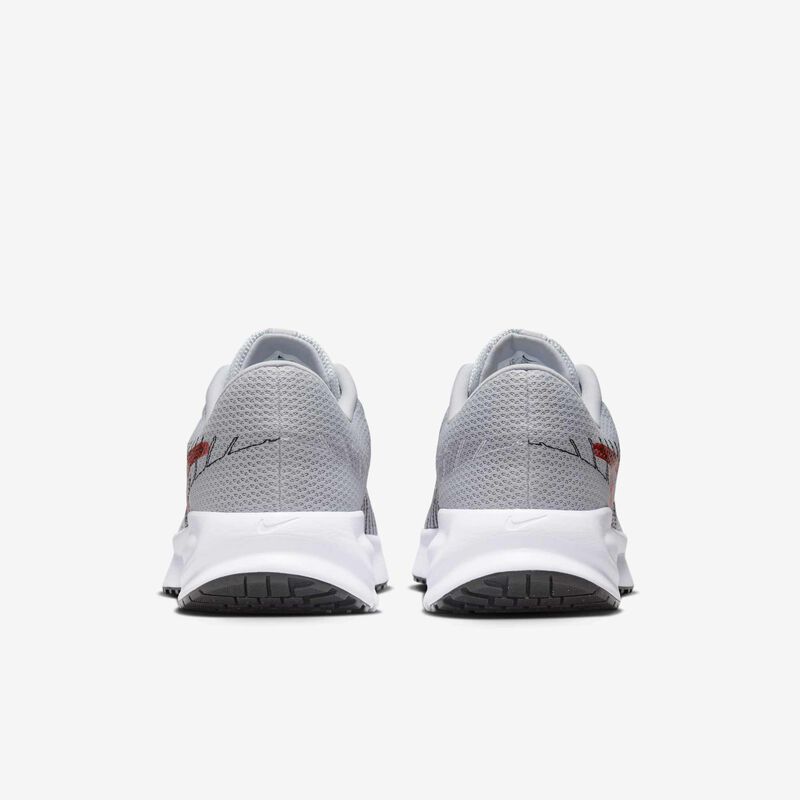 Nike Run Defy, Gris Lobo/Negro/Blanco/Carmesí brillante, hi-res