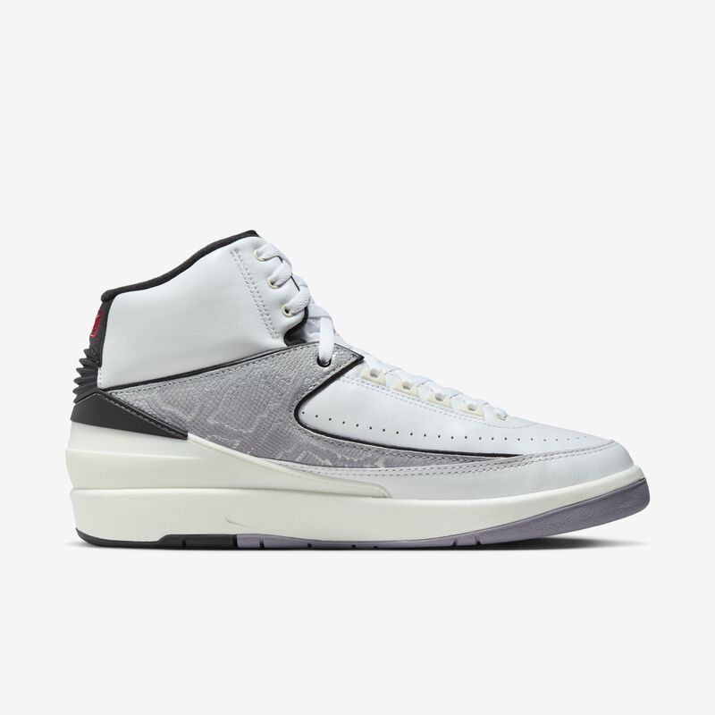 Air Jordan 2 Retro "Python", Blanco/Negro/Vela/Fuego Rojo, hi-res