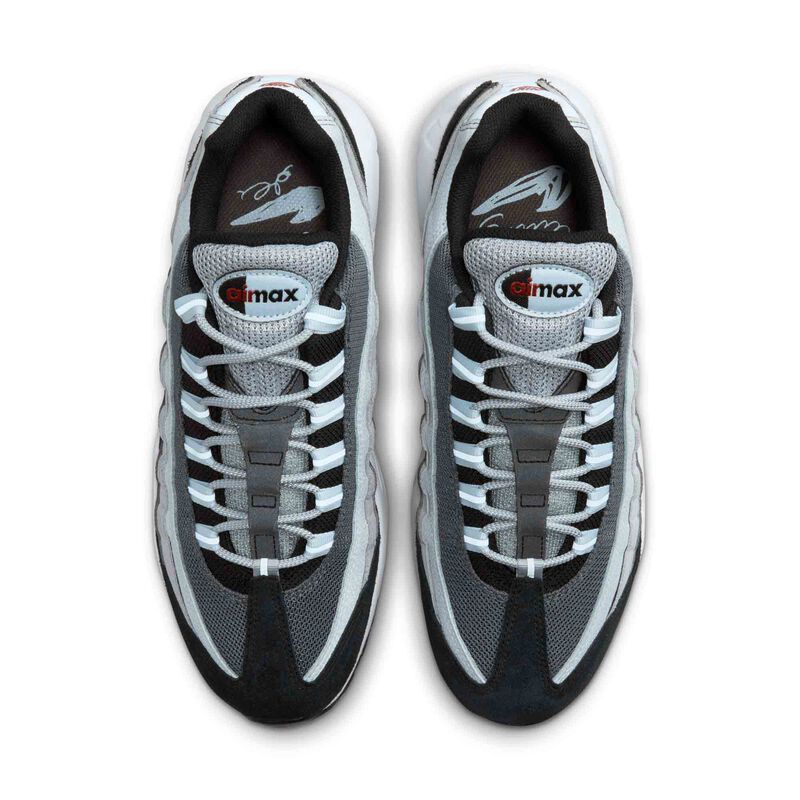 Nike Air Max 95, Gris Lobo/Naranja Rugoso-Tinte Negro-Azul, hi-res