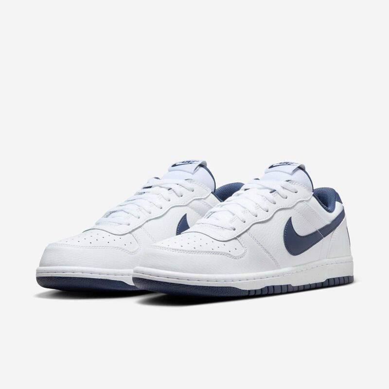 Nike Big Low, Blanco/Azul Marino Medianoche, hi-res