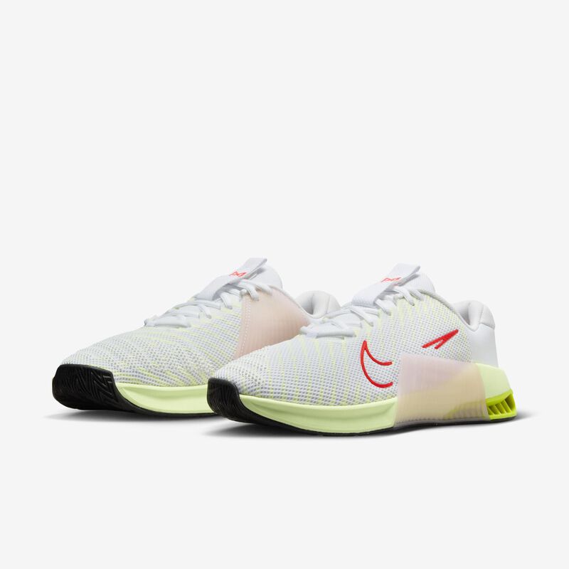 Nike Metcon 9, Blanco/Voltio/Apenas Volt/Carmesí Brillante, hi-res