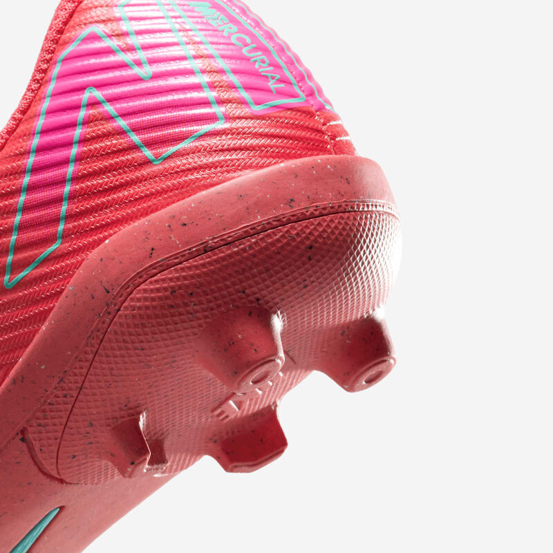 Nike Jr. Mercurial Vapor 16 Club, Brasa Resplandor/Verde Aurora, hi-res