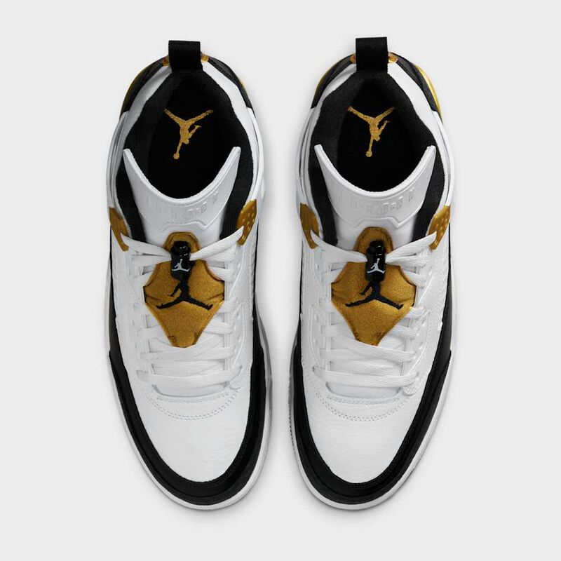 Jordan Spizike Low, Blanco/Negro-Oro Metalizado, hi-res