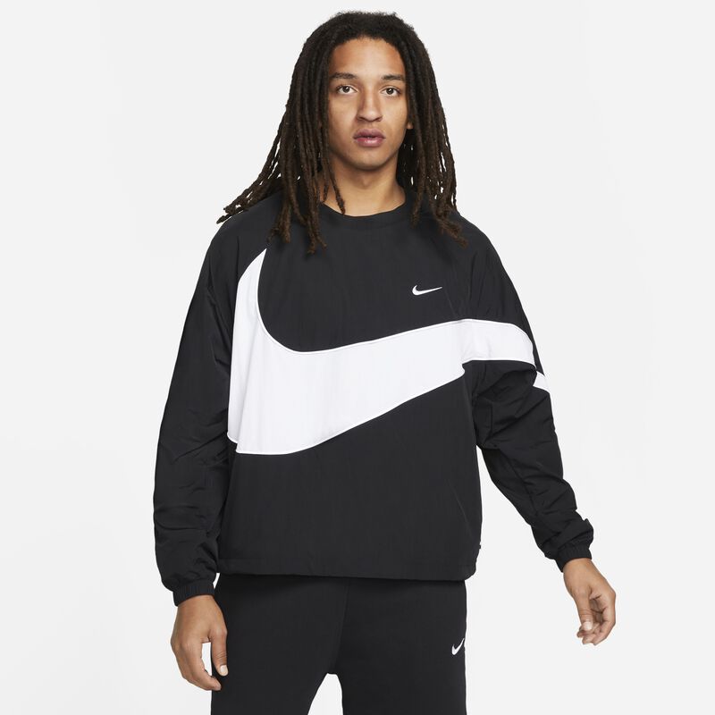 Nike Swoosh, Negro/Blanco/Blanco, hi-res