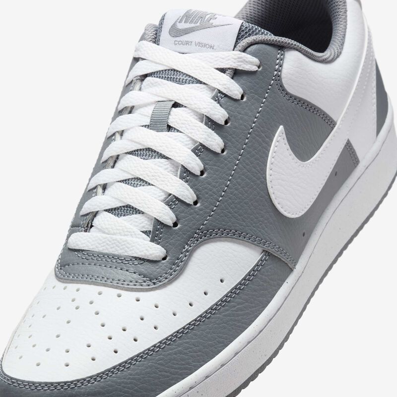Nike Court Vision Low, Gris frío/Blanco/Blanco, hi-res