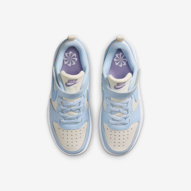 Nike Court Borough Low Recraft, Perla suave/Hortensias/Blanco/Azul celestino, hi-res