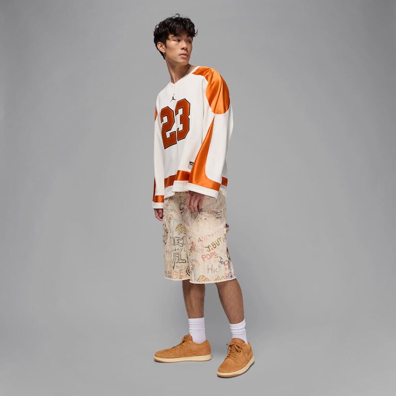 Air Jordan&nbsp;1 Low SE, Lino/Rojo universitario/Muselina/Lino, hi-res