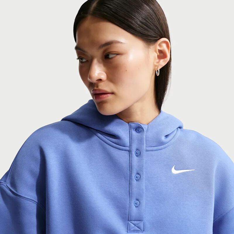 Polera Nike Sportswear Phoenix Fleece, Azul, hi-res
