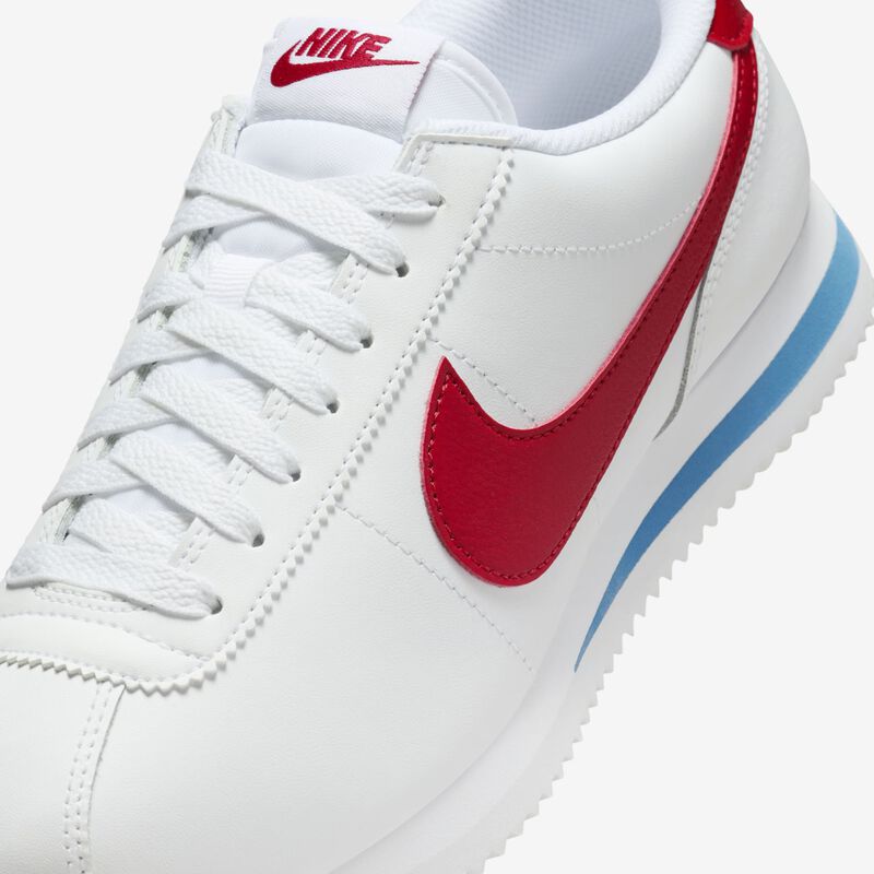 Nike Cortez Leather, Blanco/Rojo Universitario-Azul Universitario, hi-res