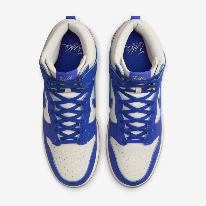 Nike Dunk High Retro SE, Fantasma/Marfil pálido/Amarillo goma/Azul carrera, hi-res