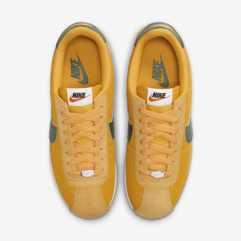 Nike Cortez Textile, Amarillo Ocre/Naranja Seguridad/Negro/Verde Desfiladero, hi-res