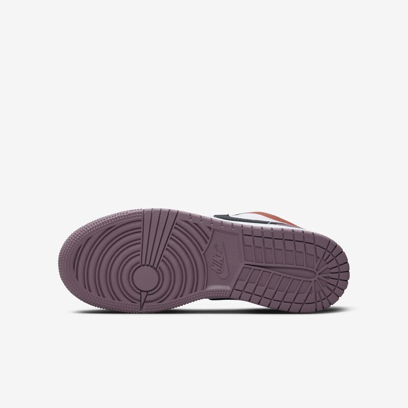 Air Jordan 1 Low SE, Blanco/Naranja Sky J/Malva Sky J/Negro, hi-res