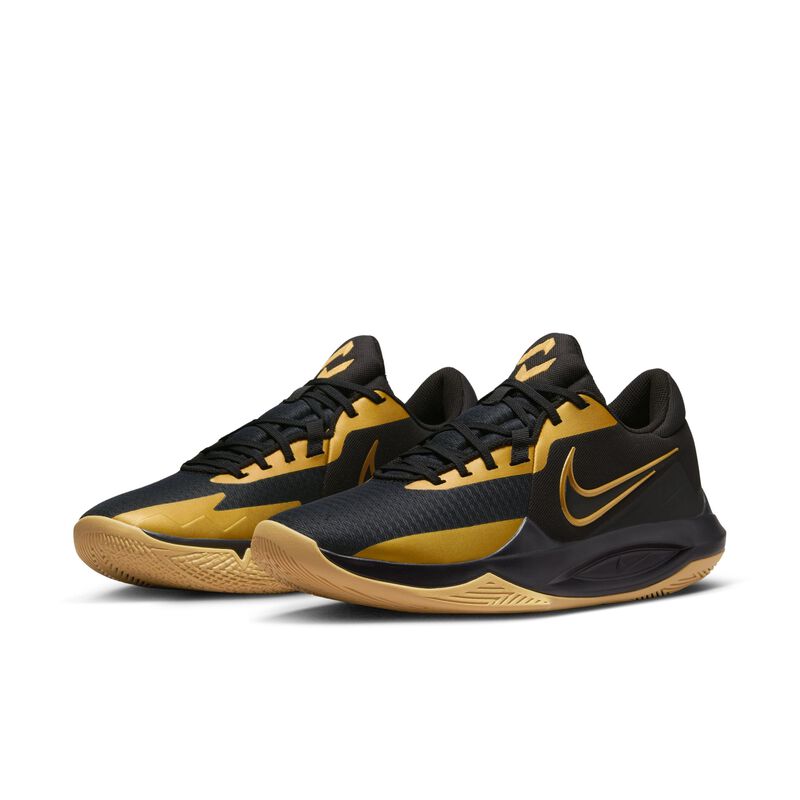 Nike Precision 6, Negro/Oro metalizado, hi-res