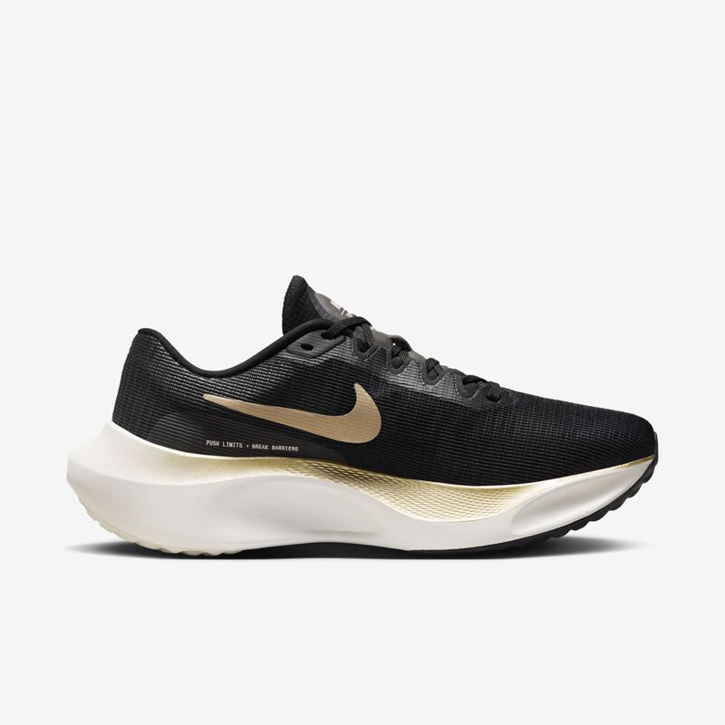 Nike Zoom Fly 5, Vela Negro/Mtlc Oro Grano, hi-res