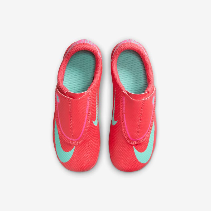 Nike Jr. Mercurial Vapor 16 Club, Brasa Resplandor/Verde Aurora, hi-res