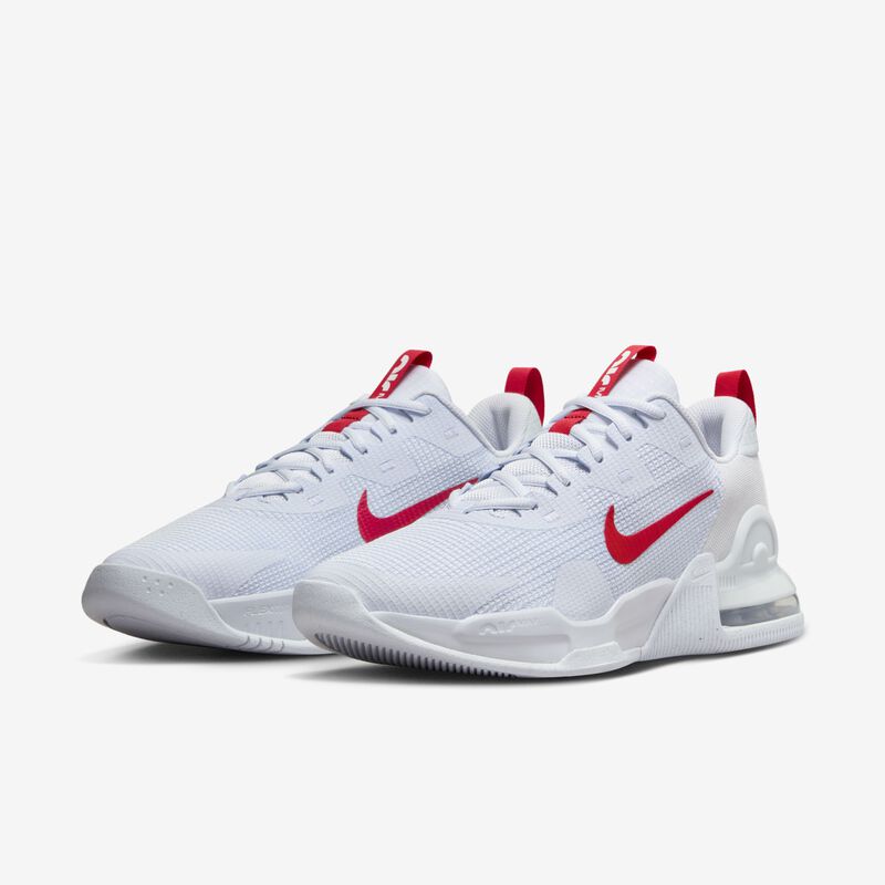 Nike Air Max Alpha Trainer 5, Fútbol Gris/Platino puro/Blanco/Rojo Universidad, hi-res