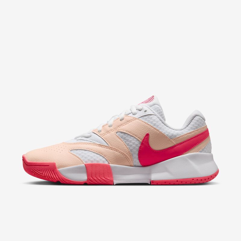 NikeCourt Lite 4, Blanco/Tinte Carmesí/Rosa Margarita/Ponche Cálido, hi-res