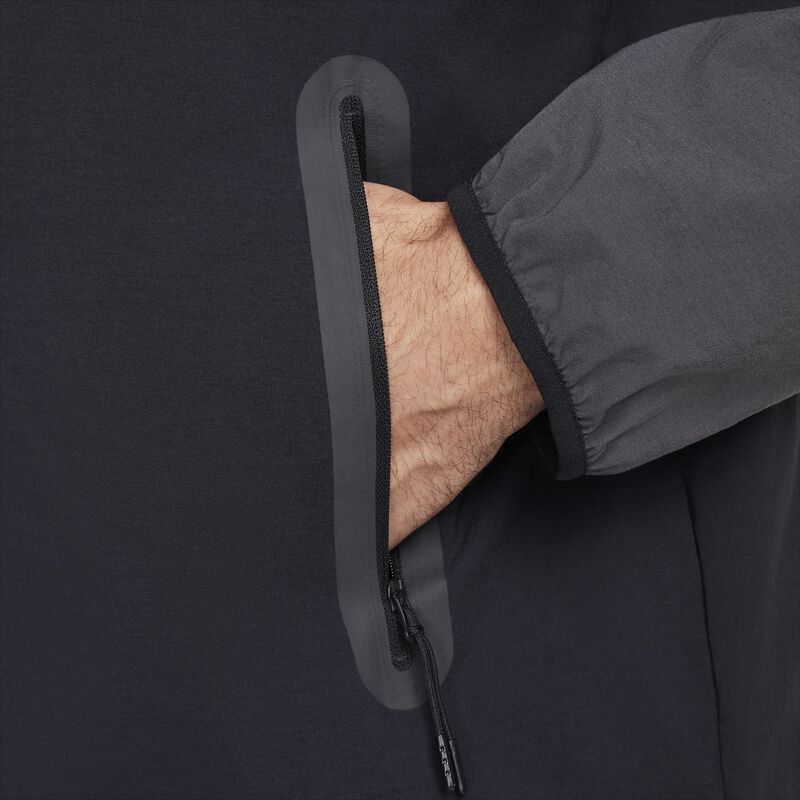 Nike Tech Windrunner, Negro/Antracita/Verde Strike, hi-res