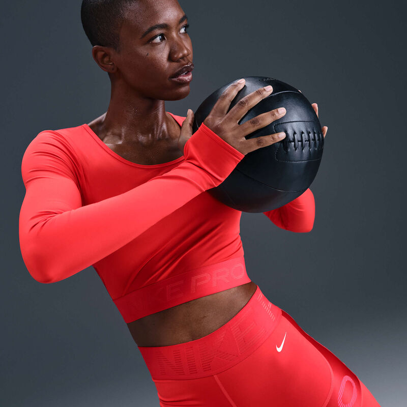 Nike Pro Sculpt, Carmesí claro/Ember Glow/Blanco, hi-res